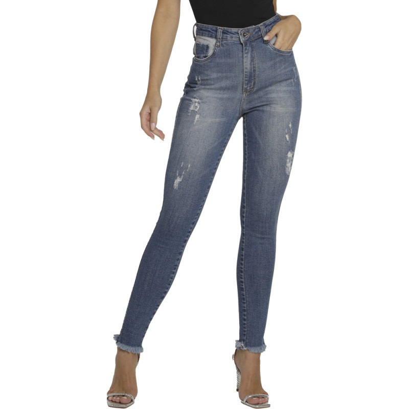 Calça jeans clearance onça preta