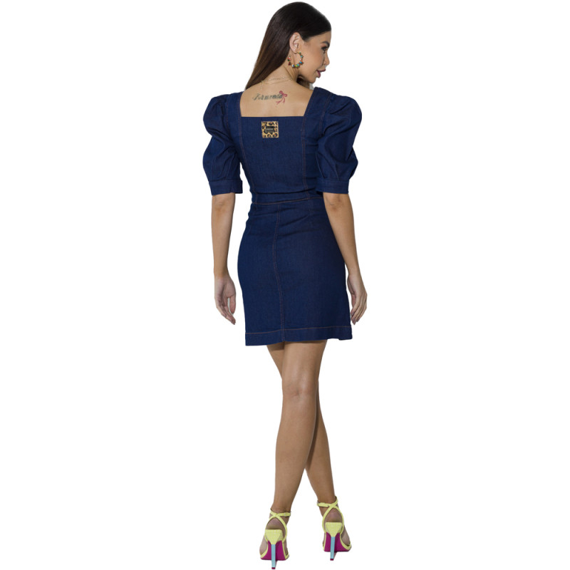 Vestido onça shop preta