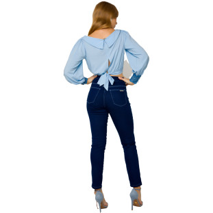 Calça Jeans Onça Preta Skinny Linha Azul VE22 Azul Feminino