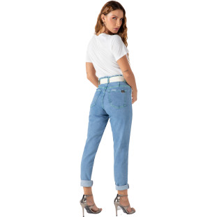 Calça Jeans Onça Preta Combinacao AV22 Azul Feminino