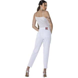 Body Onça Preta Shine Decote Bobo O23 Off White Feminino