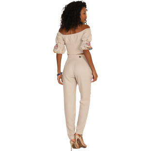 Blusa Cropped Onça Preta Rustc AV24 Off White Feminino