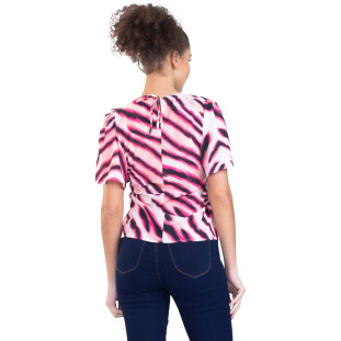 Blusa Onça Preta Manga Gode PR23 Rosê Feminino