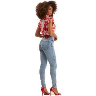Blusa Onça Preta Estampada Laco Ve25 Rosa Feminino