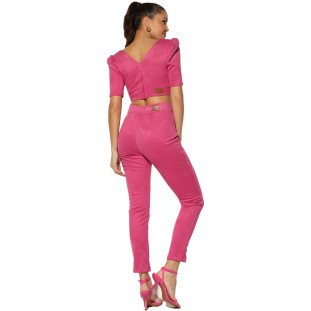 Calça Onça Preta Montaria I23 Rosa Feminino