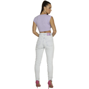 Regata Onça Preta Muscle Cropped Ribana VE23 Lilás Feminino