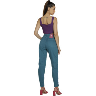 Top Onça Preta Mini Cutout VE23 Roxo Feminino