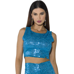 Top Cropped Onça Preta Paete Av23 Verde Feminino