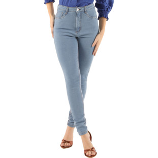 Calça Jeans Onça Preta Skinny Bordado VE24A Azul Feminino