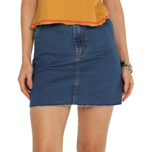 Saia Jeans Onça Preta Curta AV24 Azul Feminino