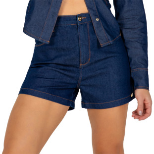 Shorts Jeans Onça Preta Basico IV22 Azul Feminino