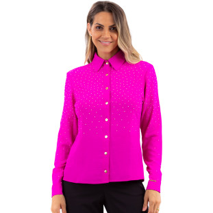 Camisa Onça Preta Tradicional Com Termo VE24 Rosa Feminino