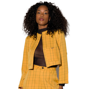 Casaqueto Onça Preta Alfaiataria In24 Amarelo Feminino