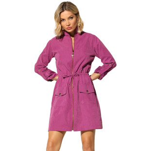 Parka Onça Preta Puffer I23 Rosa Feminino