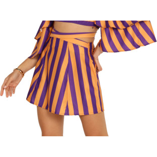 Saia Onça Preta Transpassada AV24 Roxo Feminino