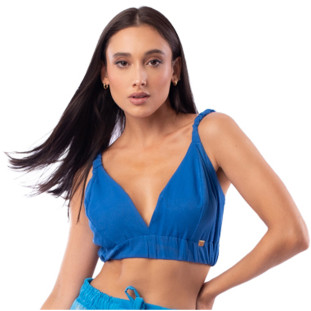 Top Onça Preta Mini Basico Av23 Azul Feminino