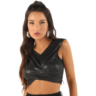 Top Onça Preta Break VE24 Preto Feminino