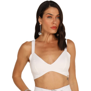 Top Onça Preta Recorte Basico AV24 Off White Feminino