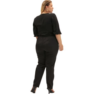 Calça Onça Preta Alfaiataria Curves Ve25 Preto Feminino