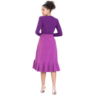 Saia Onça Preta Mid Cachequeur IV23 Roxo Feminino