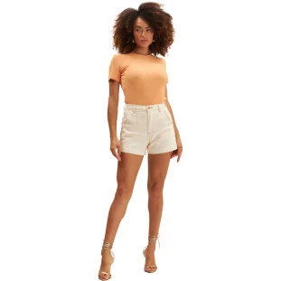 Camiseta Onça Preta Basica Ve25 Laranja Feminino
