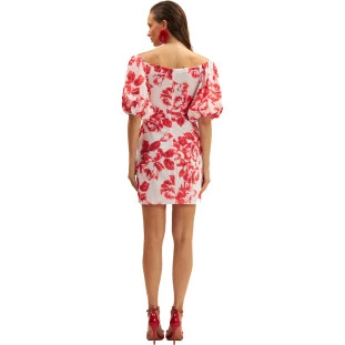 Vestido Curto Onça Preta Transpassado Ve25 Rosa Feminino