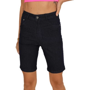 Pedalada Jeans Onça Preta Basica AV24 Azul Feminino