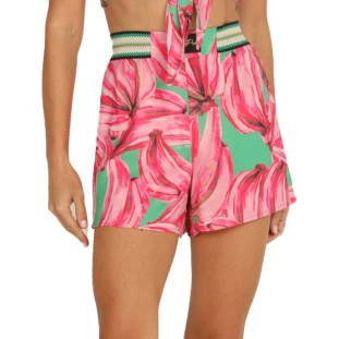 Bermuda Boxer Onça Preta Bananada AV24 Verde Feminino