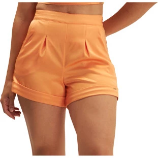 Bermuda Onça Preta Alfaiataria Ve25 Laranja Feminino