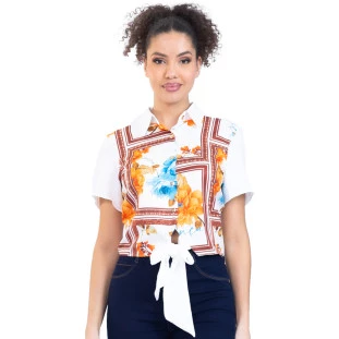 Camisa Onça Preta Frente Localizada AV23 Off White Feminino