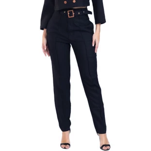 Calça Onça Preta Alfaiatariarecortes IV23 Preto Feminino