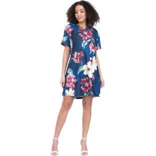 Vestido Onça Preta Tshirt PR23 Vermelho Feminino