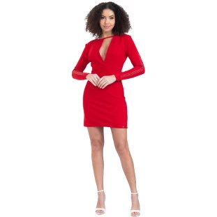 Vestido Onça Preta Nighttermo IV23 Vermelho Feminino