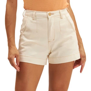 Bermuda Jeans Onça Preta Basica Ve25 Off White Feminino