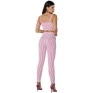 Calça Skinny Onça Preta Strype AV23 Rosa Feminino